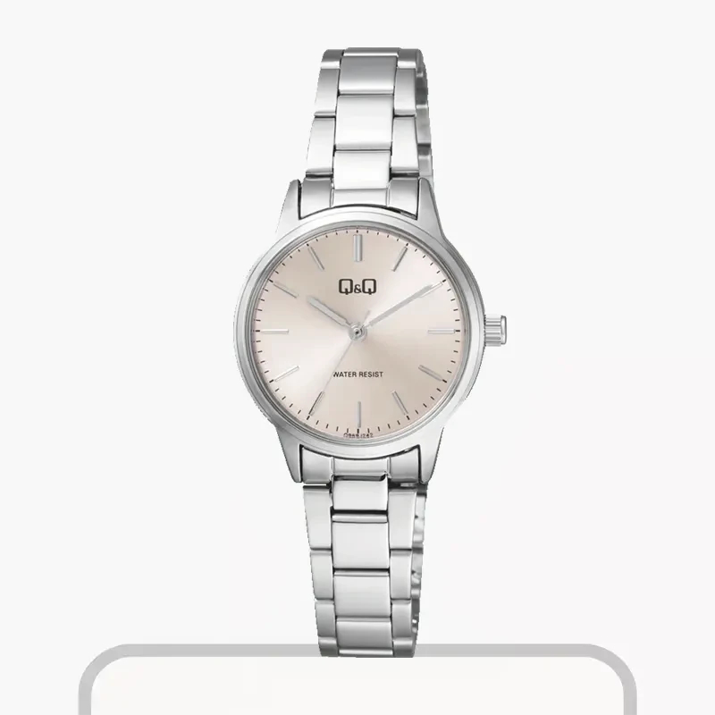 Q&Q Silver Dial QAURTZ Ladies Watch- Q969J212Y